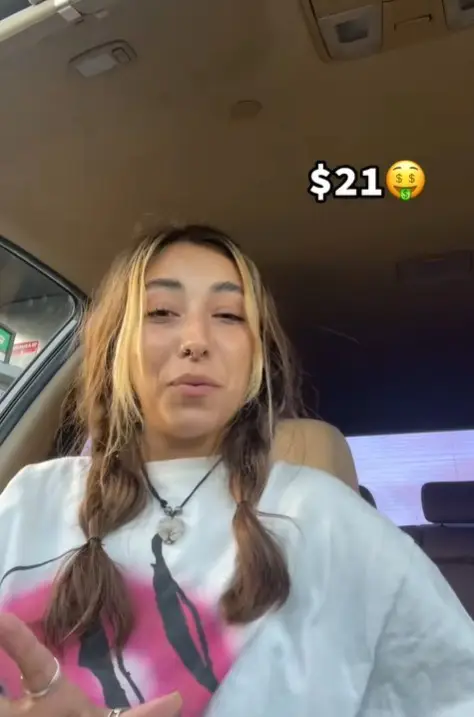 Tiana posted on TikTok in 2022 and said she ended up in the negative earnings.