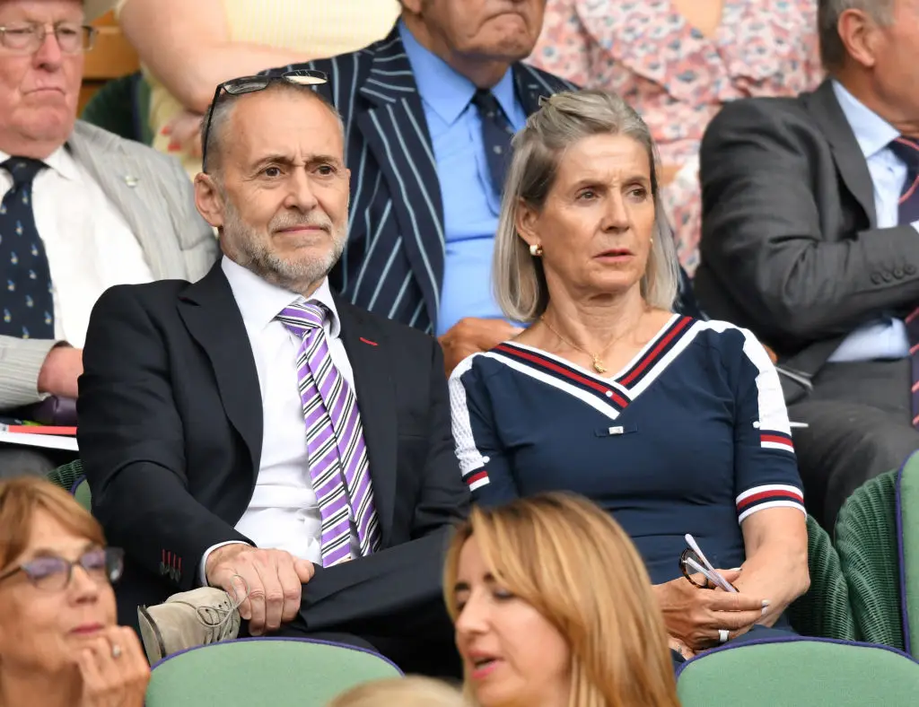 Roux Jr with wife Giselle at Wimbledon in 2018 (Karwai Tang / Contributor/Getty Images)