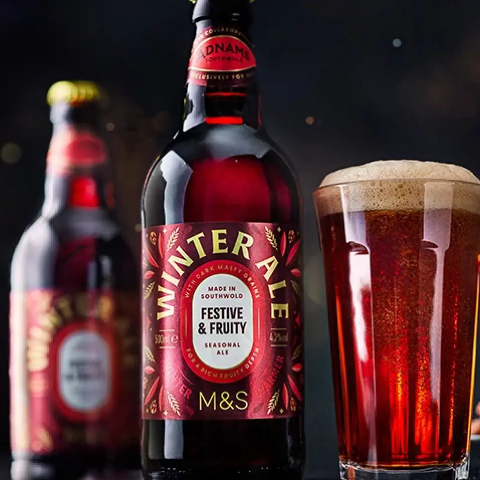 There are a handful of beers and ciders on sale this Christmas (M&S)