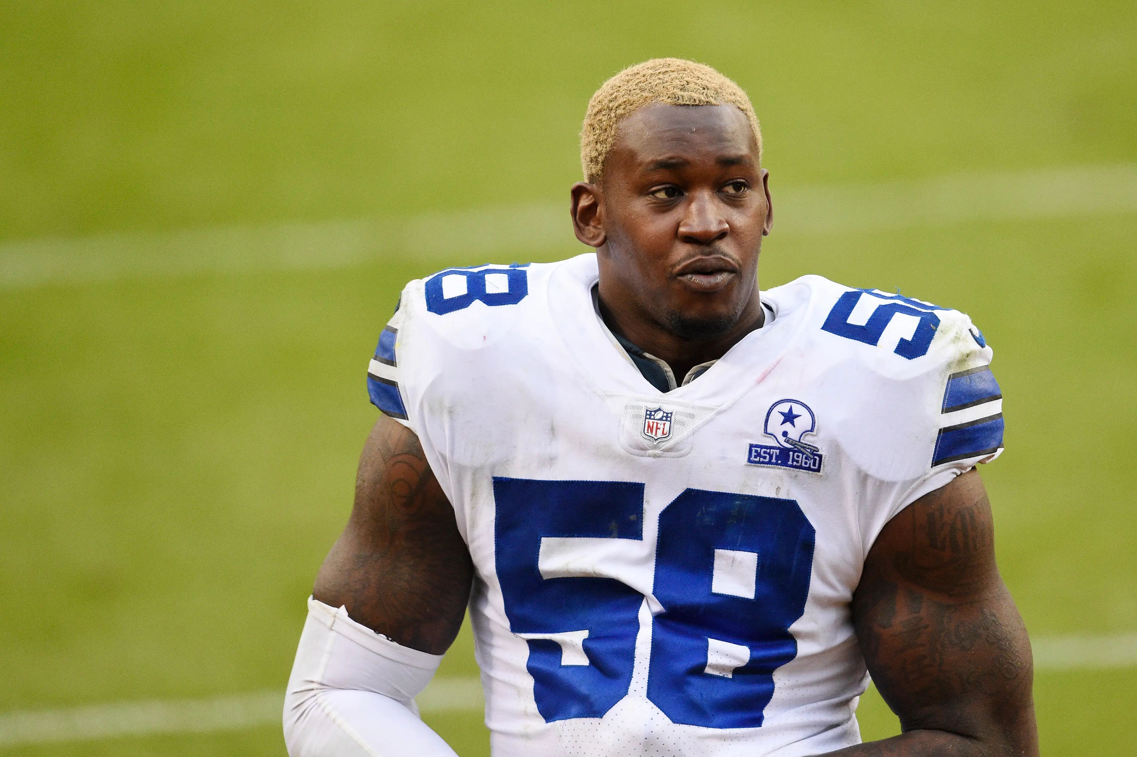 Aldon Smith's cause of death is being investigating, according to his family's attorneys (Patrick McDermott/Getty Images)