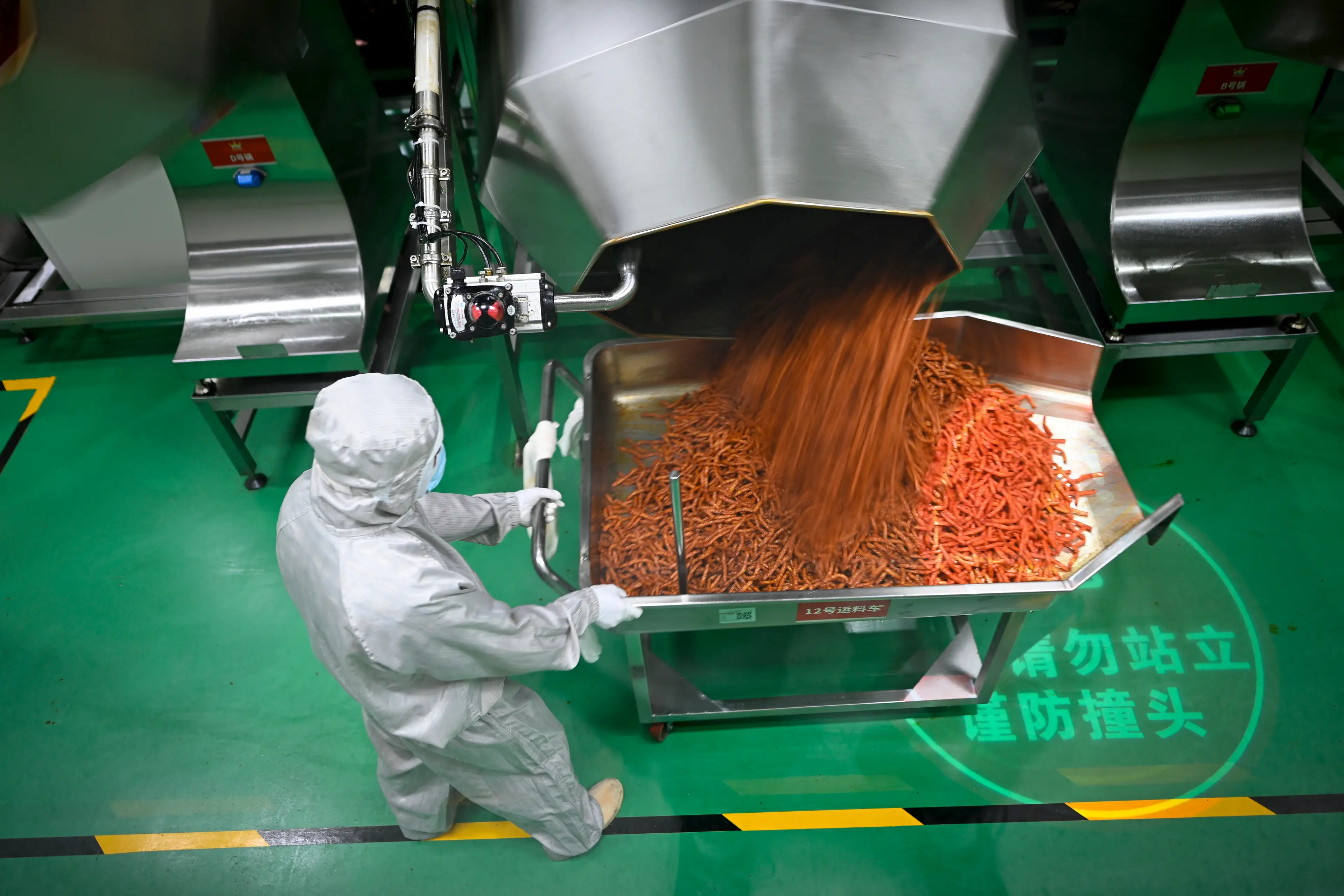 The world has become obsessed with a savoury snack known as latiao (WANG Zhao / AFP via Getty Images)