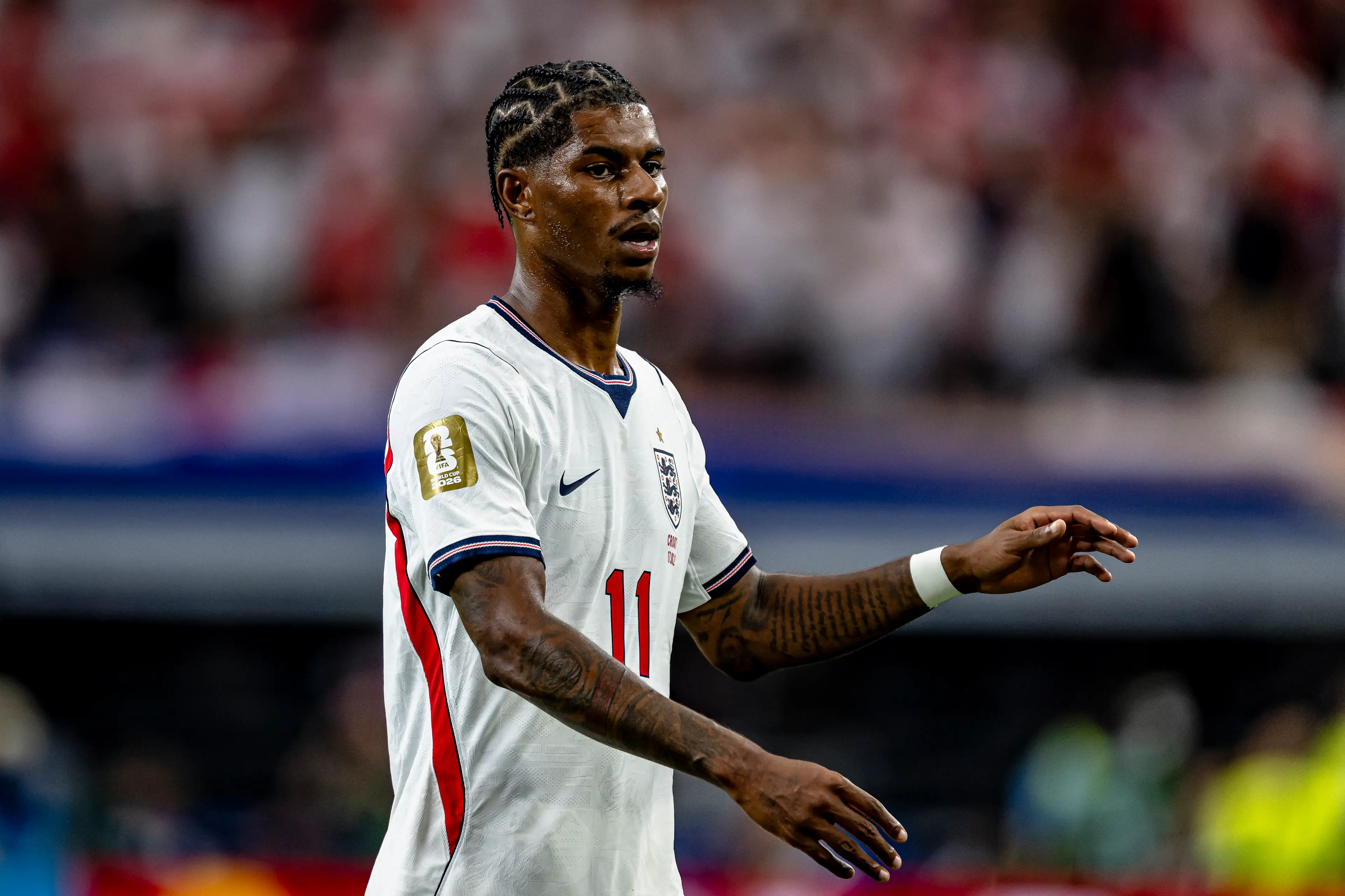 England's Marcus Rashford was on the scoresheet (Stefan Koops/EYE4IMAGES/NurPhoto via Getty Images)