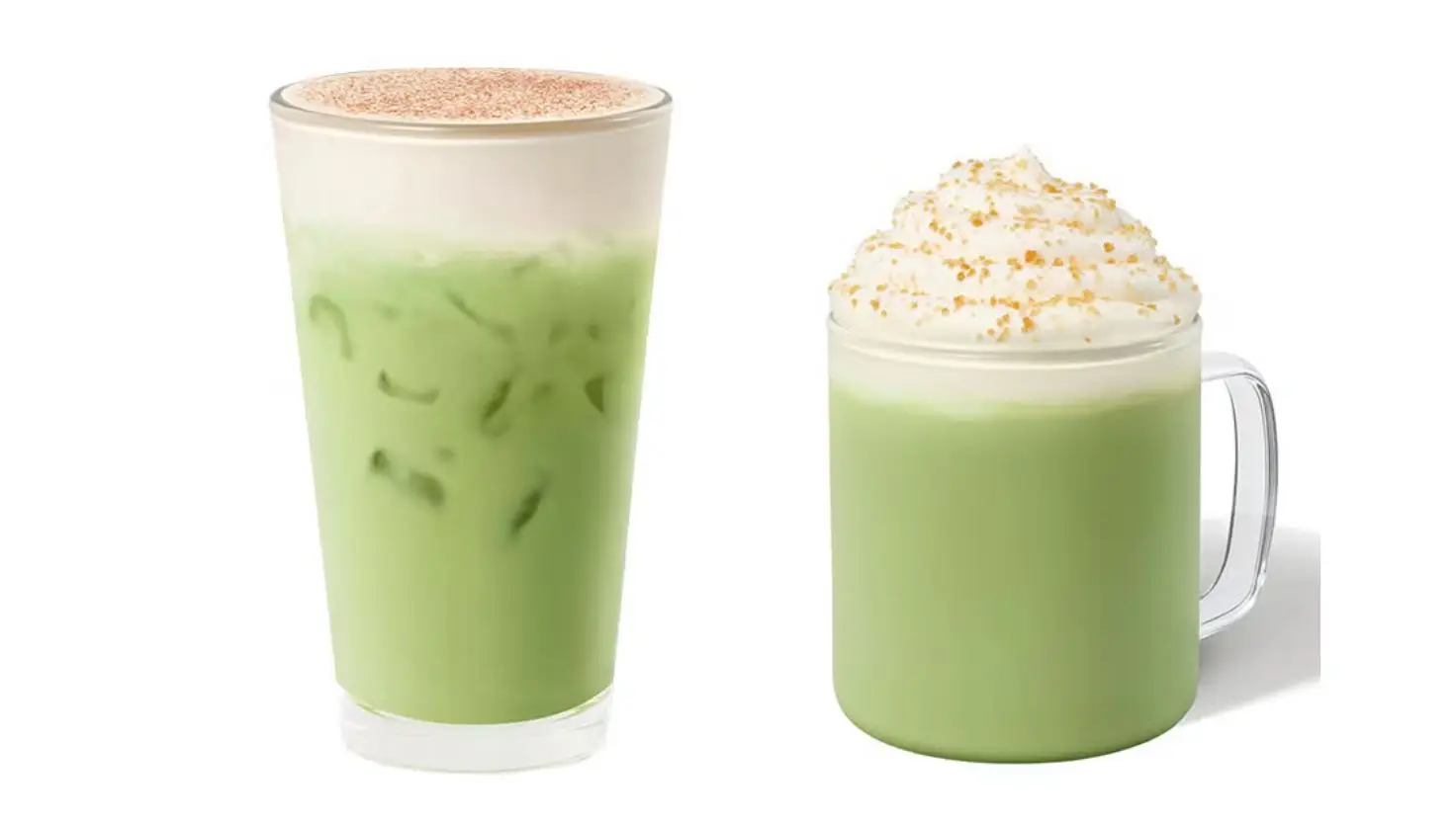 The Starbucks festive 2025 menu also includes new matcha flavours, available both hot and cold (Starbucks)