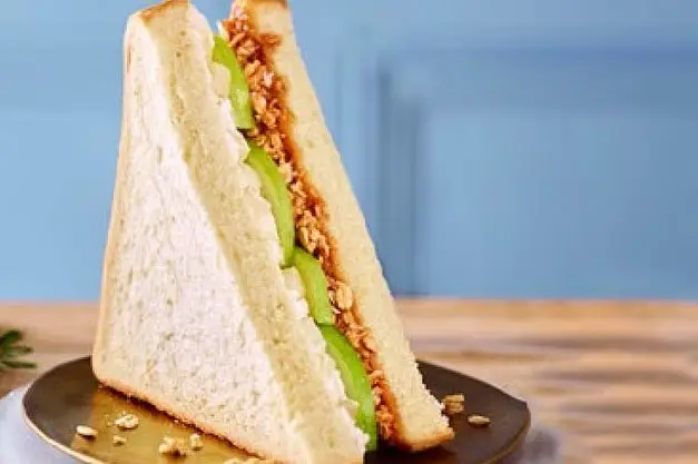 The apple crumble sandwich has appalled some and delighted others (Sainsbury's)