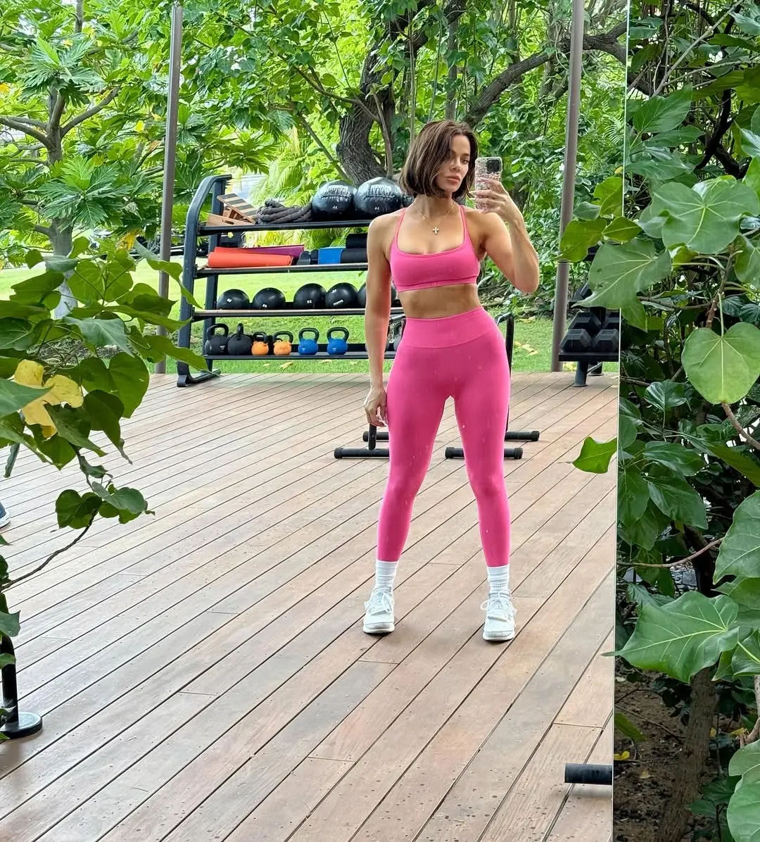 Khloe Kardashian said there is no 'magic' involved in her transformation (Instagram/@khloekardashian)