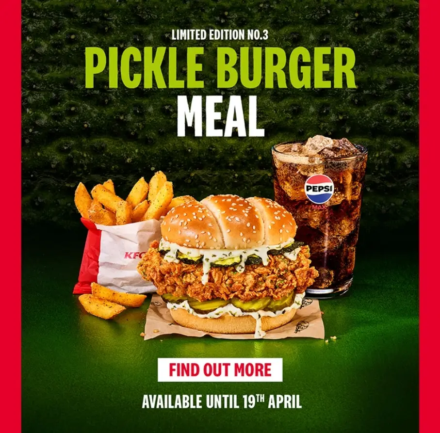 The full Pickle Mania range has been praised in early reviews (KFC)