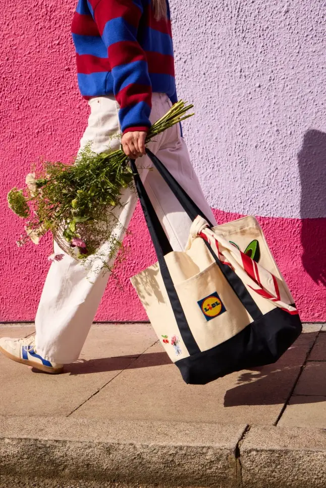 The new canvas tote is a dupe for a hugely popular Trader Joe's bag (Lidl)