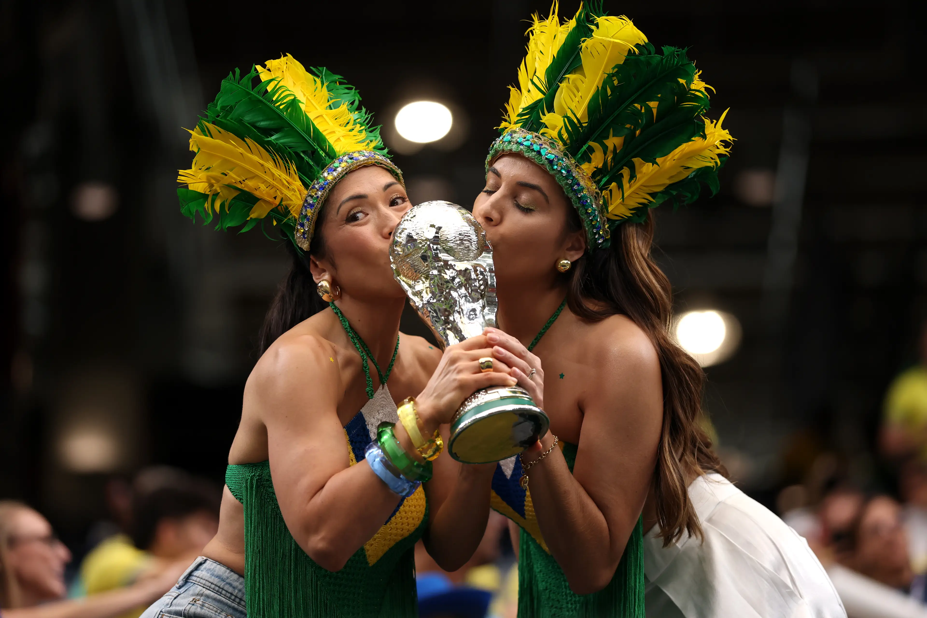 Football fans have been flying into Texas to watch World Cup games, including the Brazil vs Japan match (Lars Baron/Getty Images)