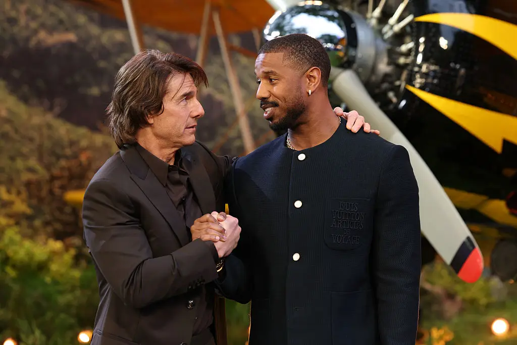 Cruise with Michael B Jordan at a Mission: Impossible premiere (Shane Anthony Sinclair / Stringer/Getty Images)