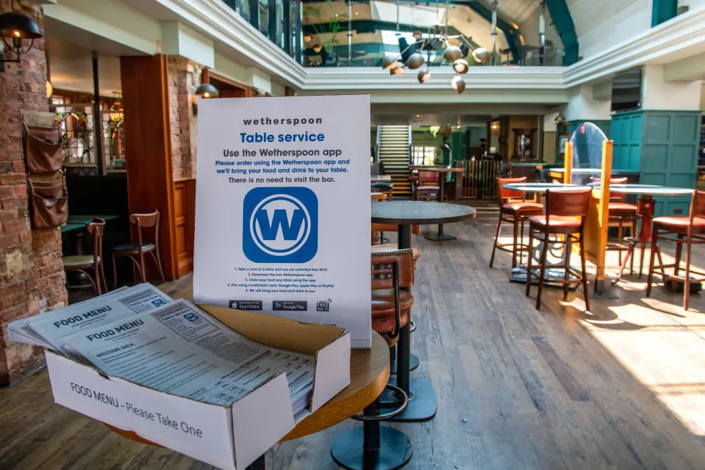 App ordering has become routine in Wetherspoons since launching back in 2017 (Bloomberg/Contributor/Getty Images)