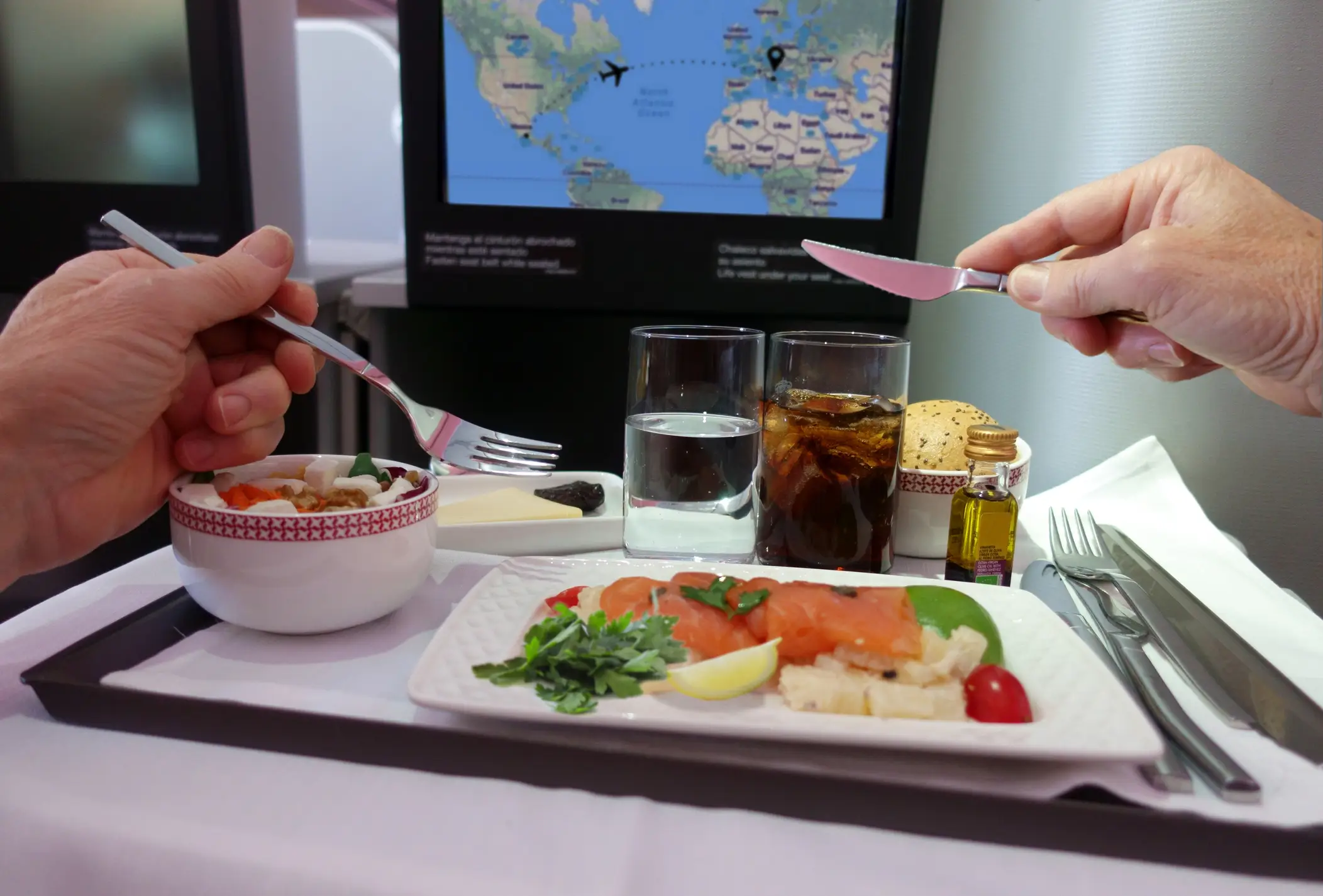 Meal quality varies depending on your ticket class (Peter Cade/Getty Images)