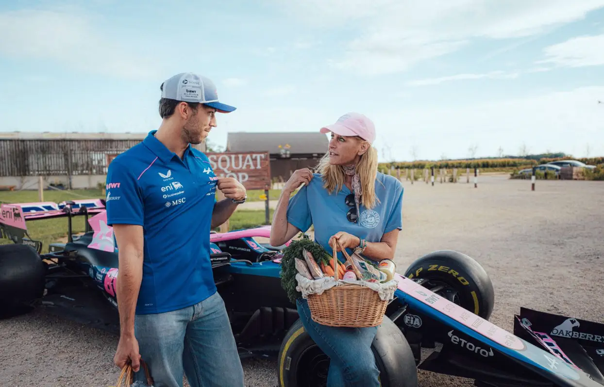 The Enstone-based Formula One team said its been 'great' to promote British farming (BWT Alpine)