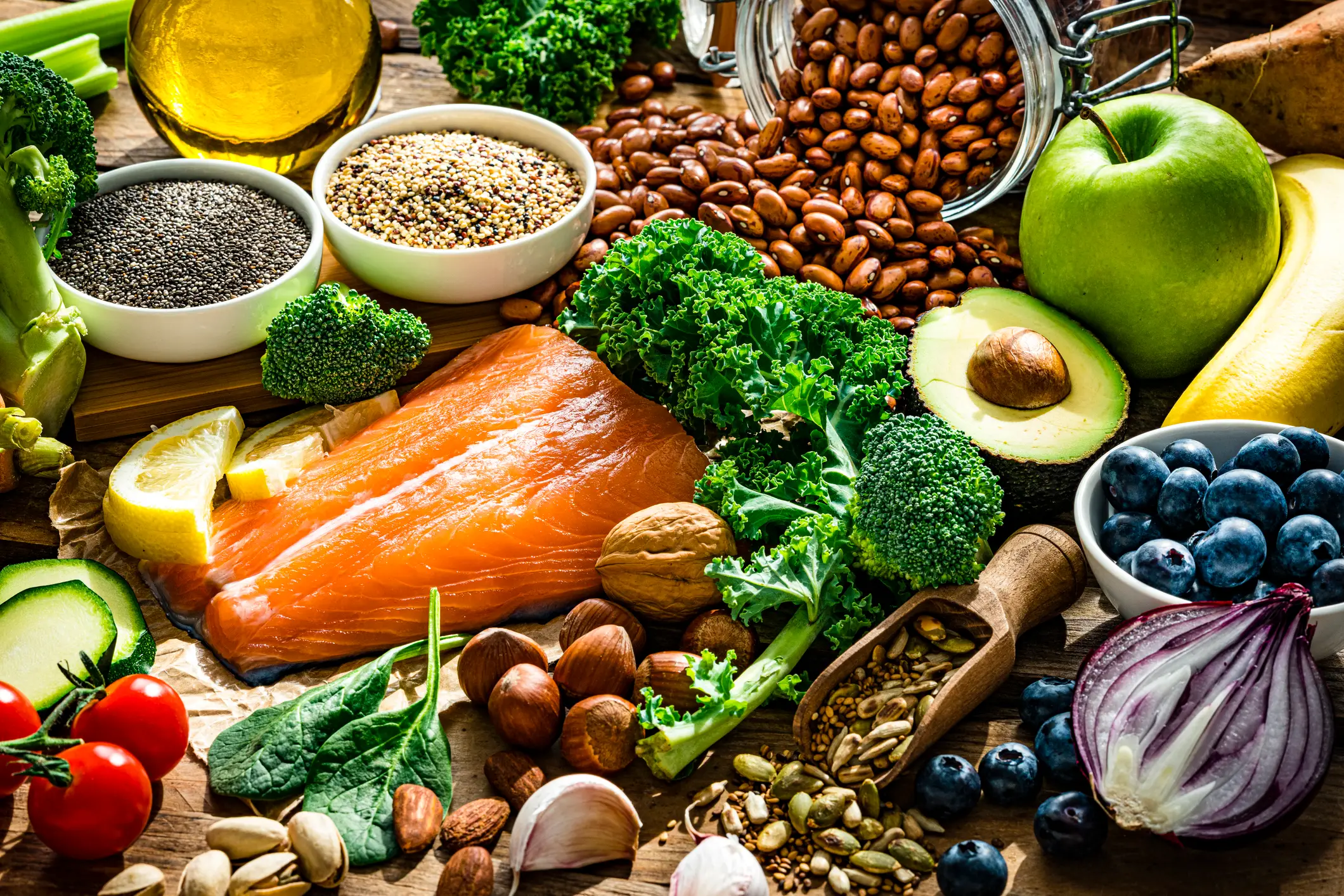 Healthy foods can help the liver function (Getty Stock)