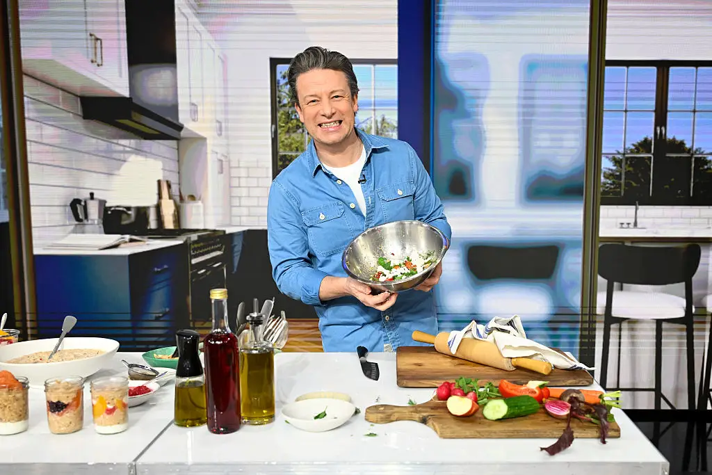 Jamie Oliver is a household name but says his kids don't appreciate his cooking (Photo by Paula Lobo/American Broadcasting Companies, Inc. via Getty Images)