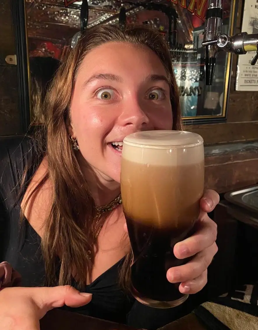 Florence Pugh discussed Guinness in an interview with co-star David Harbour (Instagram/@florencepugh)