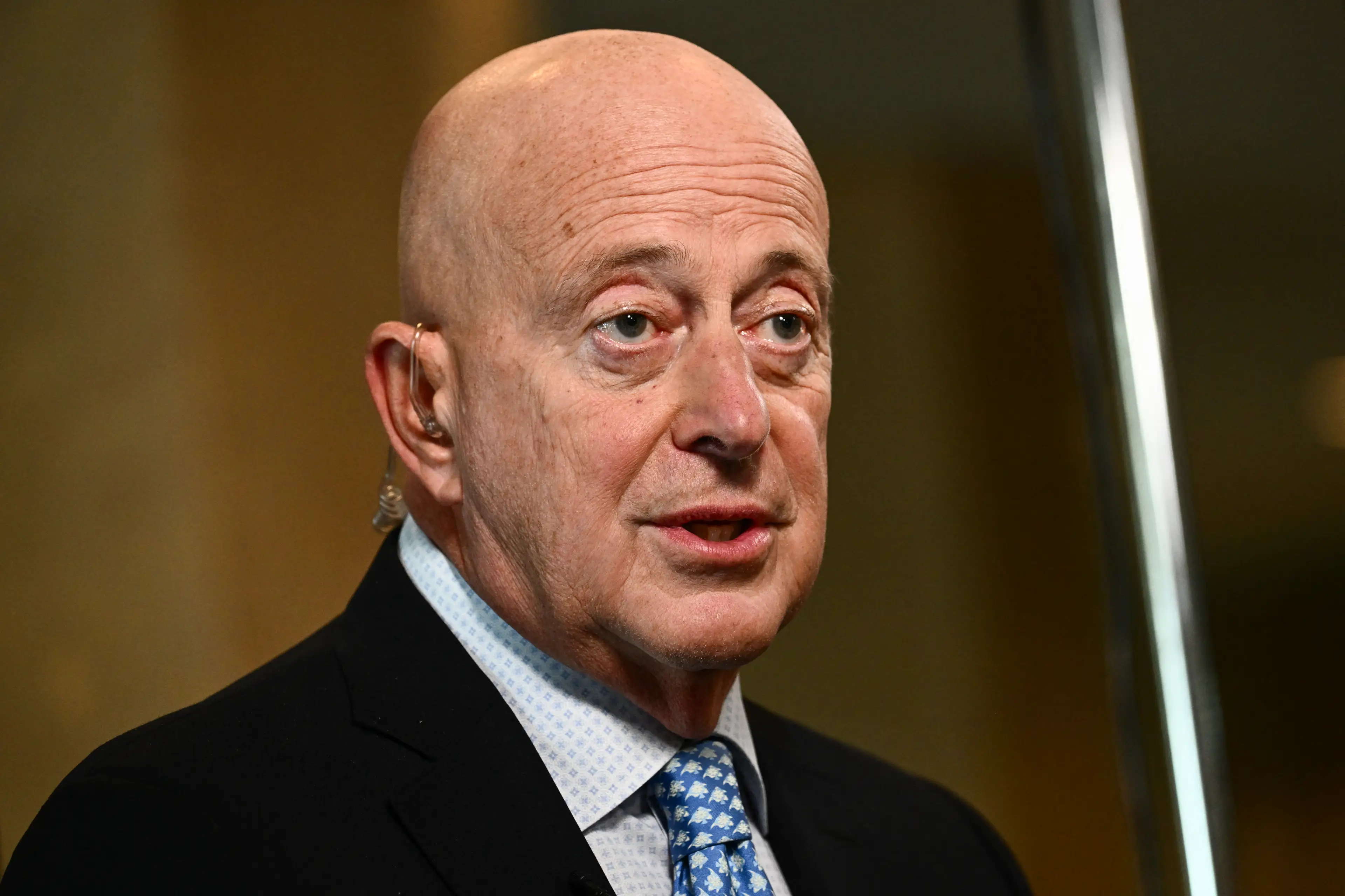 Dirk Van de Put has spoken about his businesses decision to continue Russian operations (PATRICK T. FALLON/AFP via Getty Images)