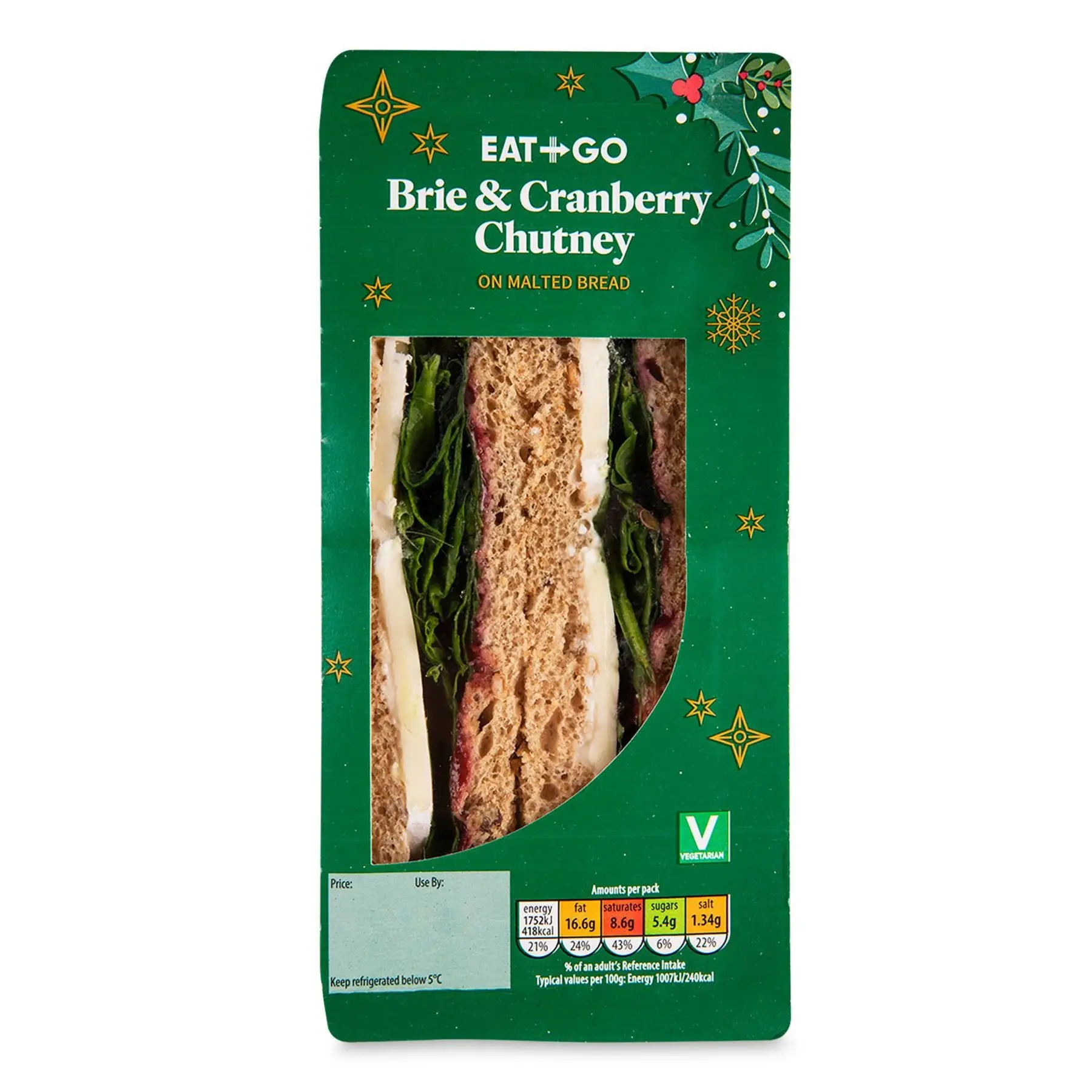 For the veggies amongst us, there's a Brie & Cranberry sandwich (ALDI)