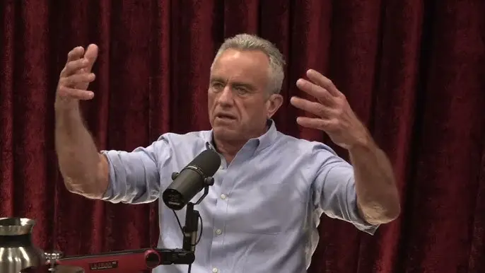 The politician told Joe Rogan that he was not 'happy' about the Executive Order (The Joe Rogan Experience/YouTube)