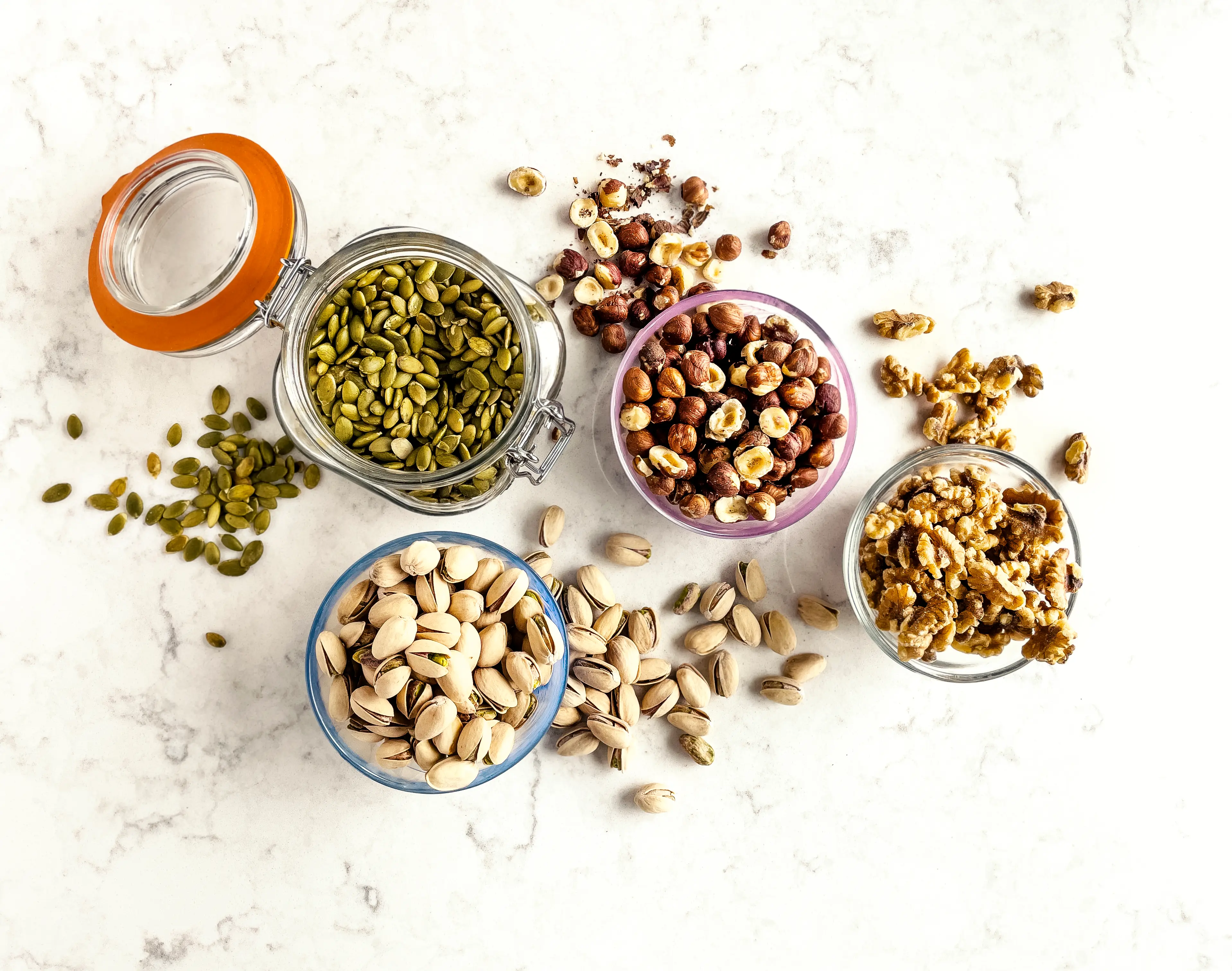 The dietician recommends increasing your fibre intake by snacking on seeds and nuts (Clauida Totir/Getty Stock Image)
