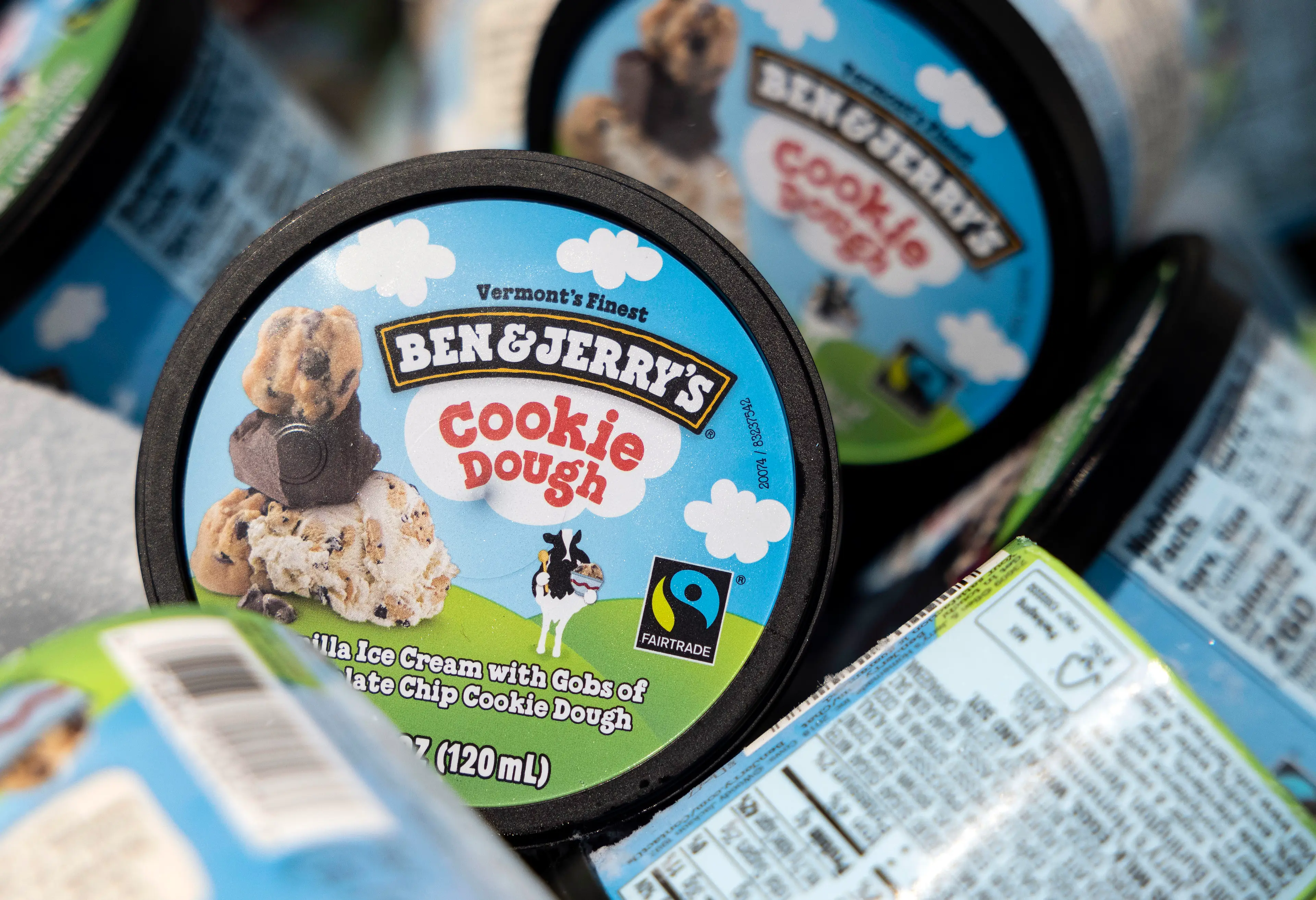 Ben & Jerry's is known for its fun flavours and very textured ice creams (Kevin Dietsch/Getty Images)
