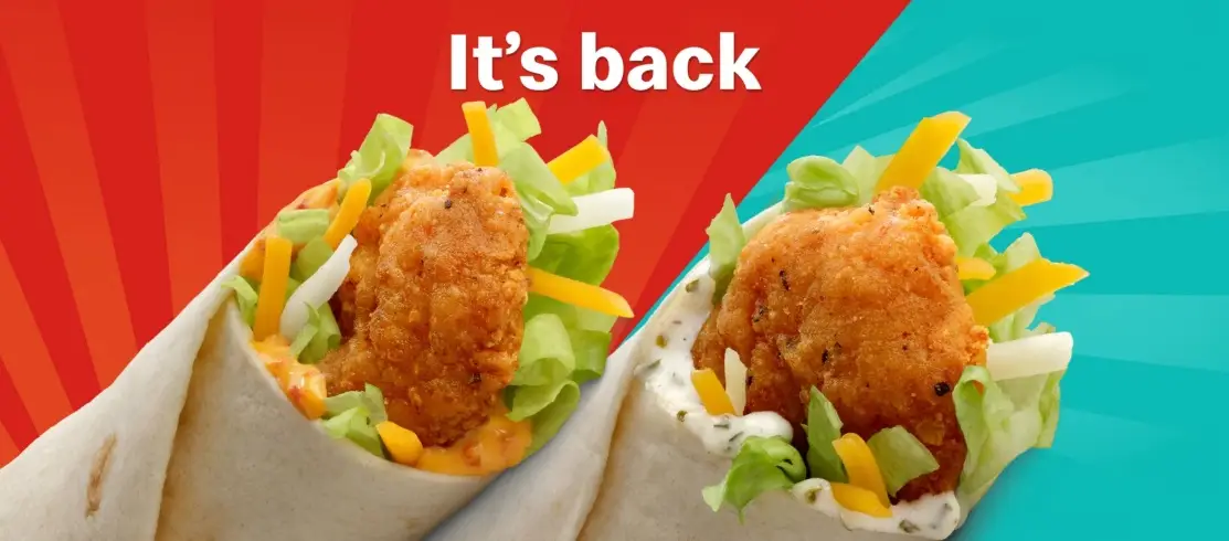 Snack Wraps have been a regular request on social media (McDonald's)