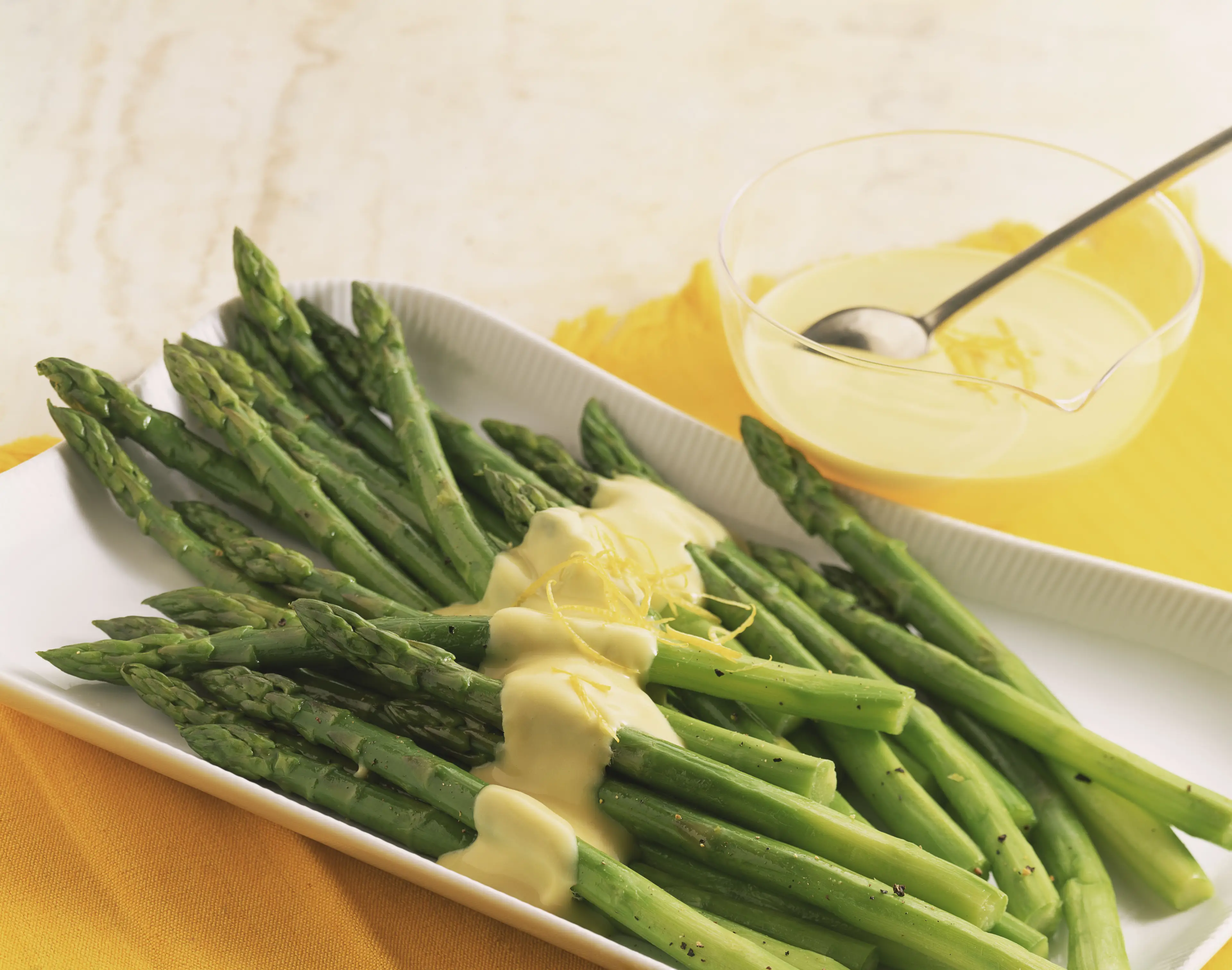 Asparagus with hollandaise sauce may be served to VIP guests during the show (Getty Stock Image)