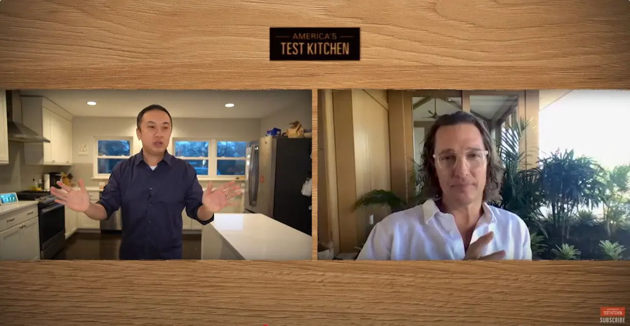 McConaughey on America's Test Kitchen (America's Test Kitchen/YouTube)