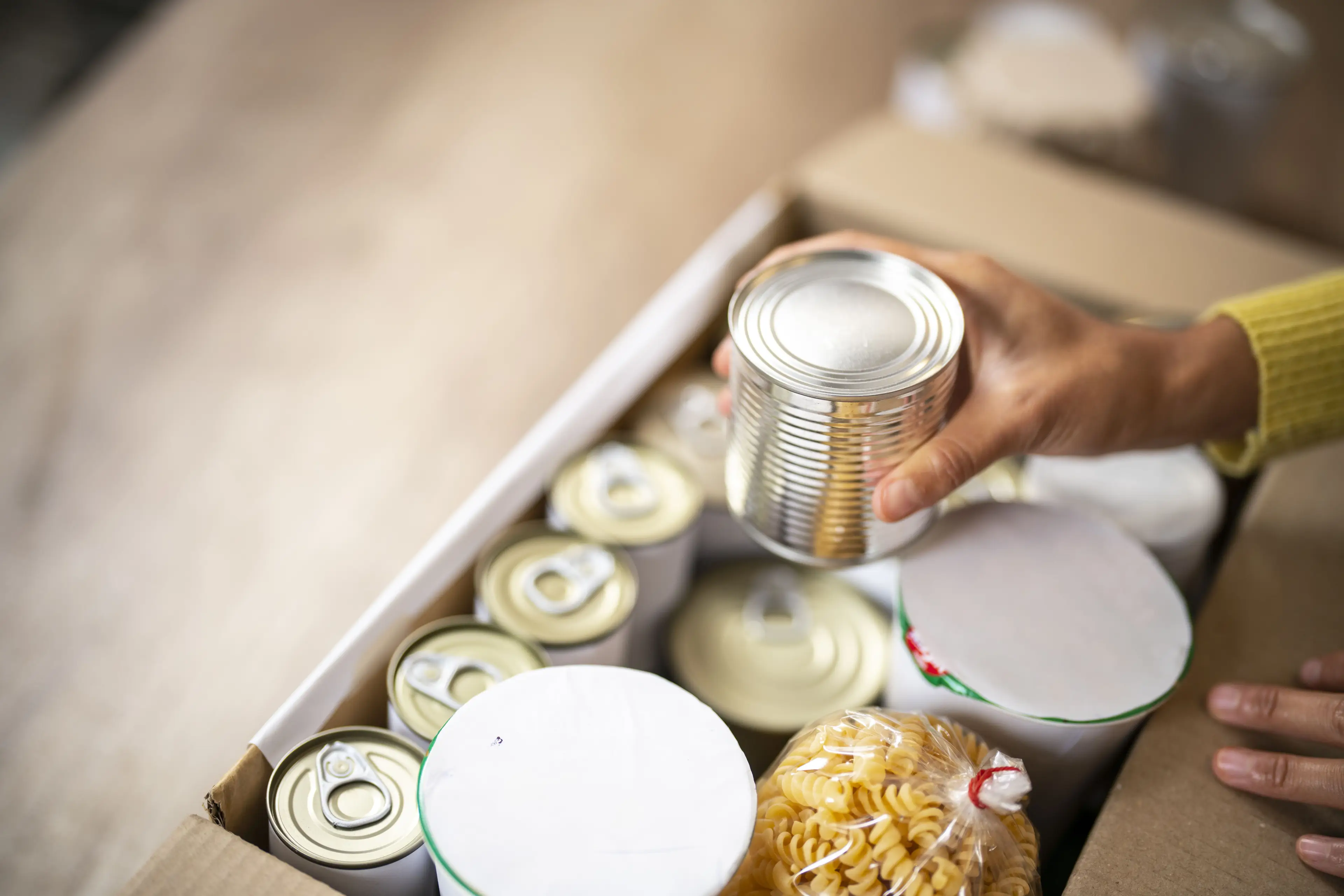 Beans and tinned fish are good cupboard staples (Getty Stock Image)