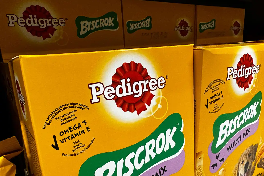 Pedigree, one of the typical dog foods known throughout the years (Jakub Porzycki/NurPhoto via Getty Images