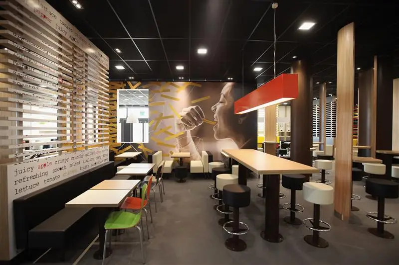 The interior was pretty much what you'd expect from a modern McDonald's (Chris Ratcliffe/Bloomberg/Getty Images)