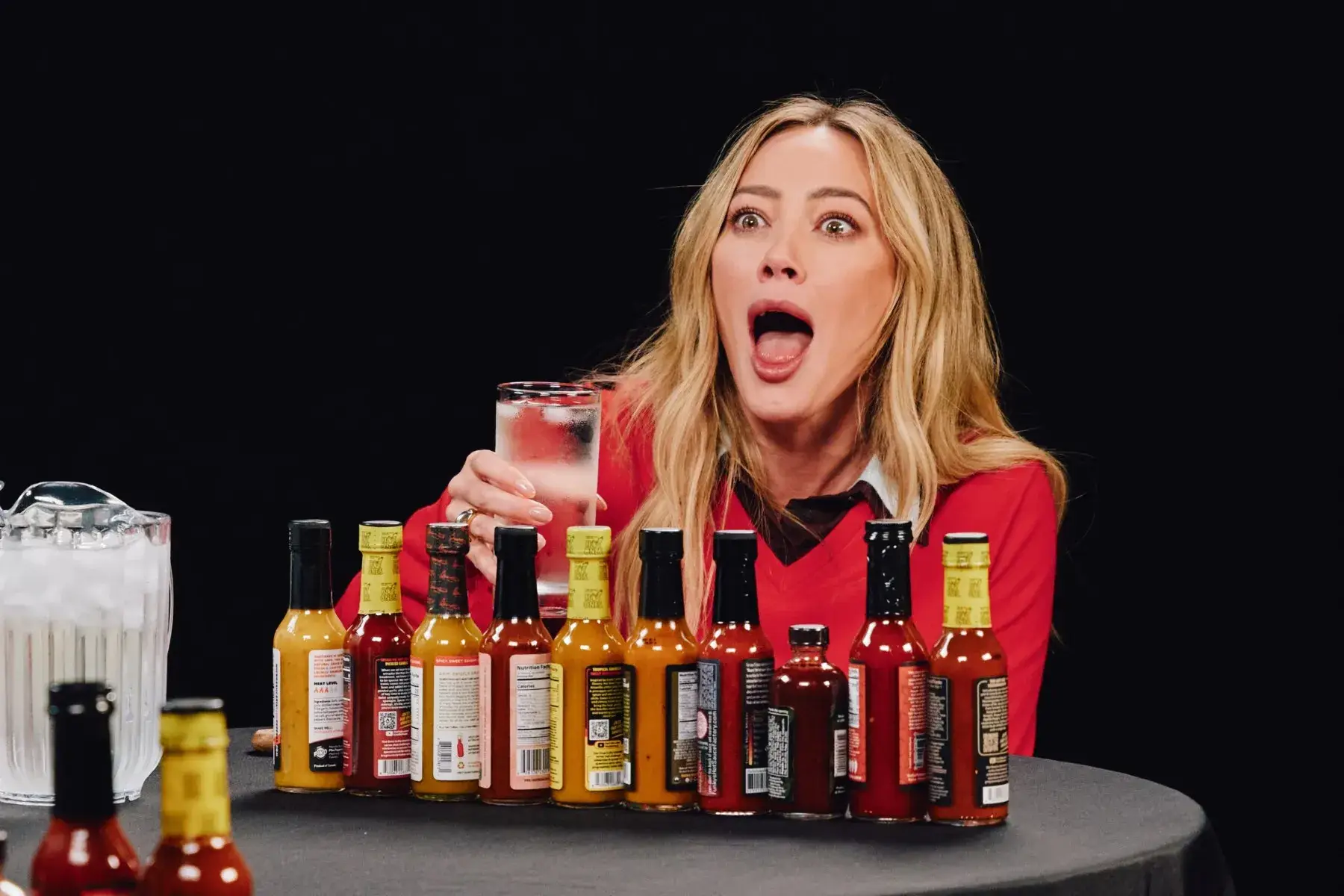 A clip of Hilary Duff speaking about steak on Hot Ones has resurfaced (YouTube/Hot Ones)