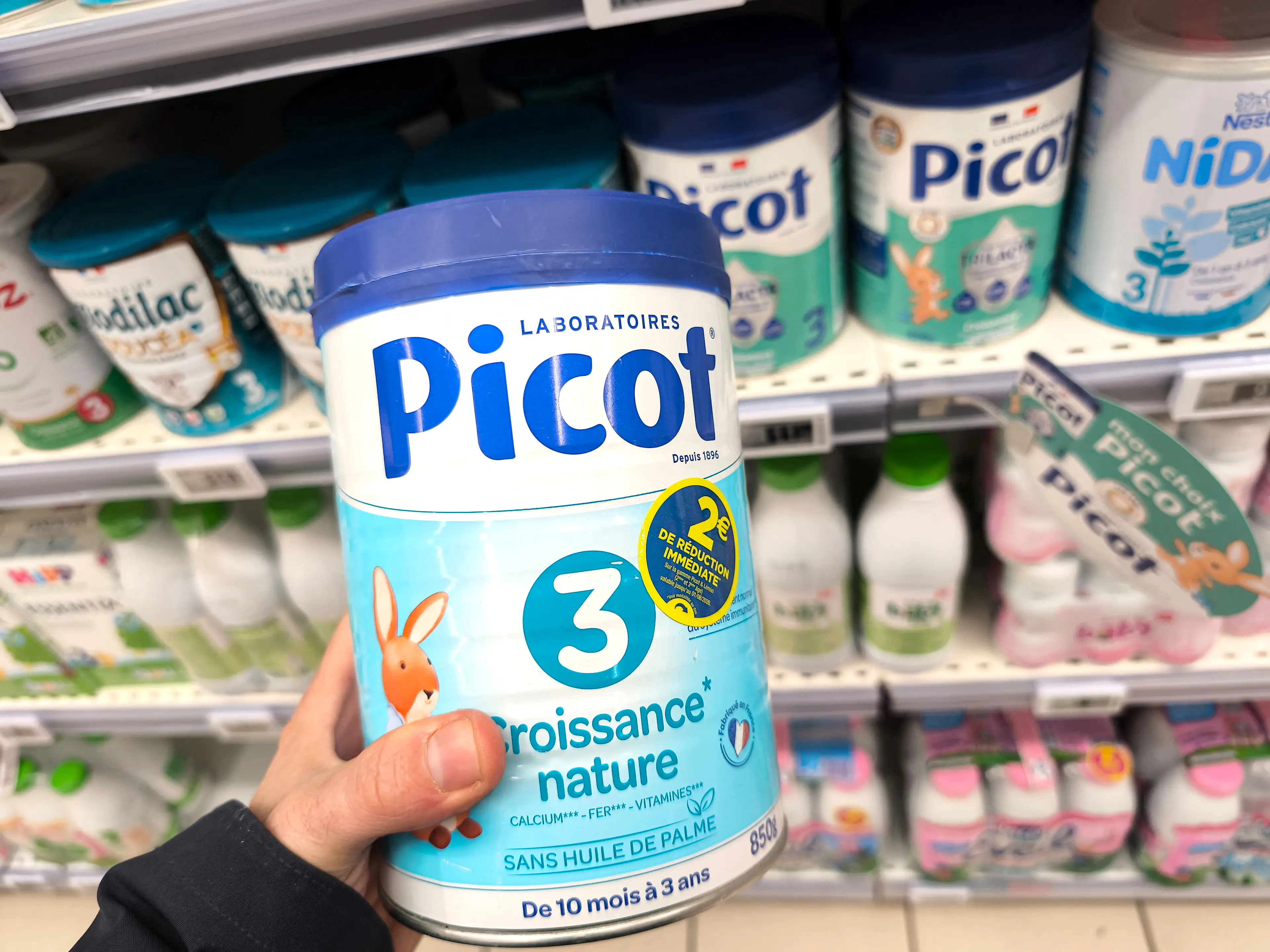 Various Picot brand and other labels produced by Lactalis have been impacted by the recalls (Nicolas Guyonnet / Hans Lucas / AFP via Getty Images)