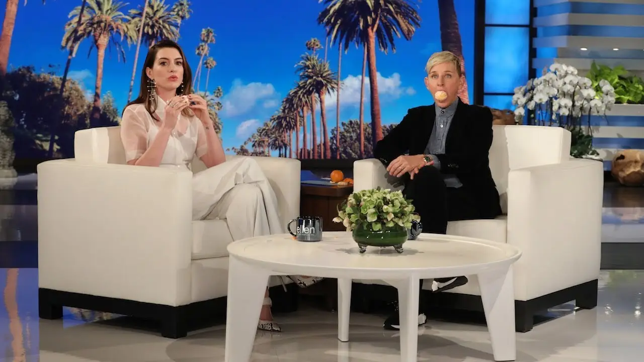Anne Hathaway spoke about her abstinence on live TV (The Ellen DeGeneres Show/YouTube)