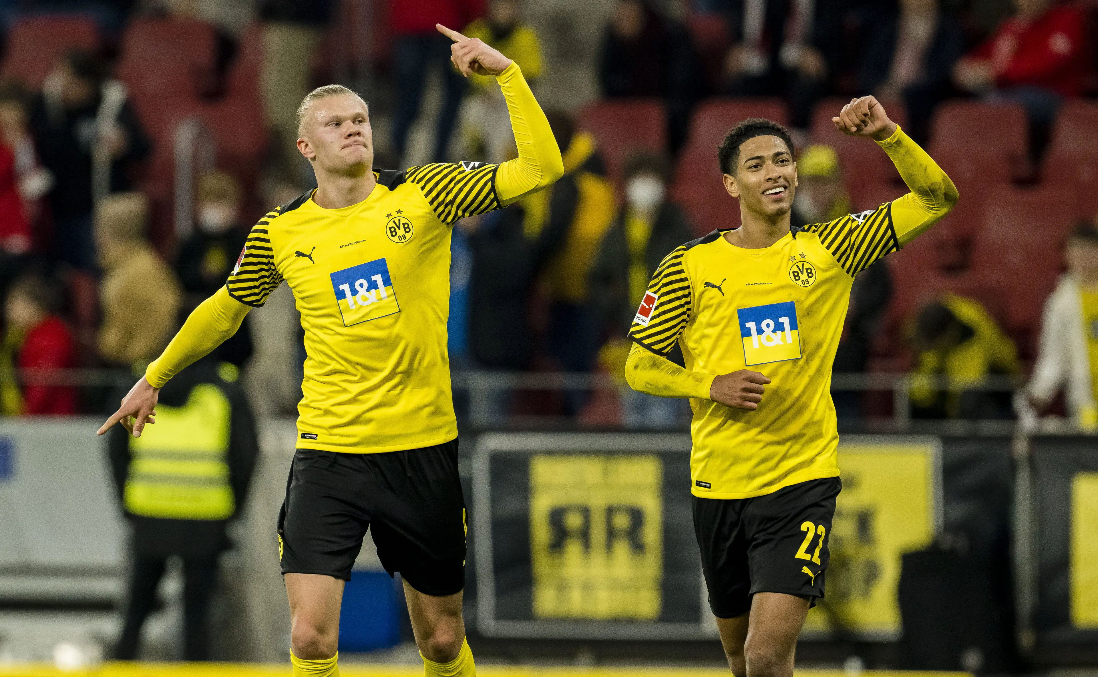 Erling Haaland will face former teammate Jude Bellingham in the FIFA World Cup (Alexandre Simoes/Borussia Dortmund via Getty Images)