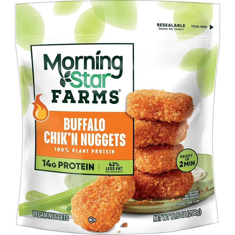 Morningstar Buffalo Chik’n Nuggets have been recalled (Kellanova)