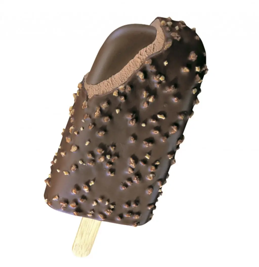The original feast had a solid chocolate centre and was made of chocolate ice cream (Wall's)