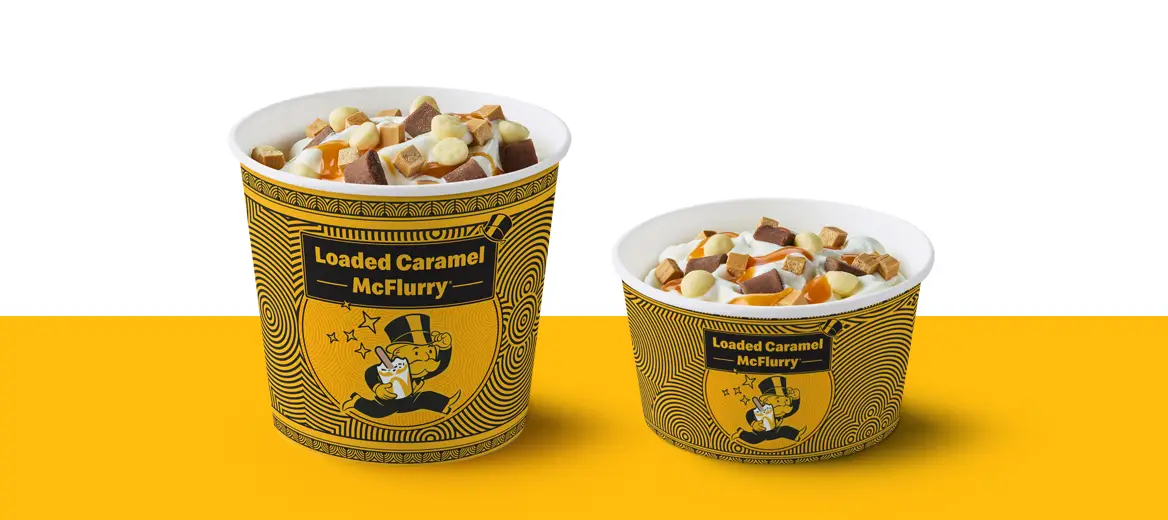 The Loaded Caramel McFlurry, as shown on the McDonald's website (McDonald's UK)