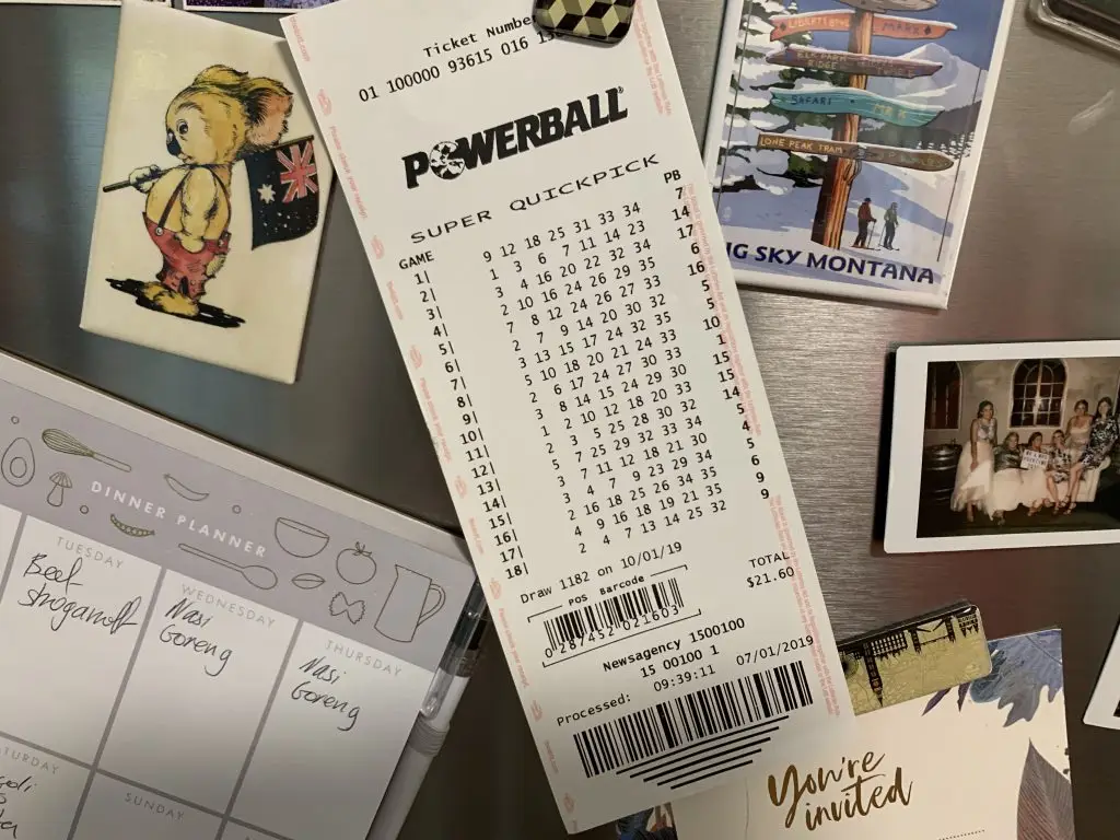 The winning ticket was left on the fridge (The Lott)
