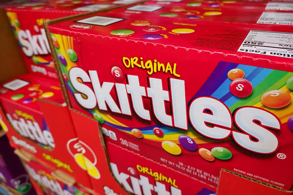 The recipe change brings US Skittles in line with EU regulations (Kevin Carter / Contributor/Getty Images)