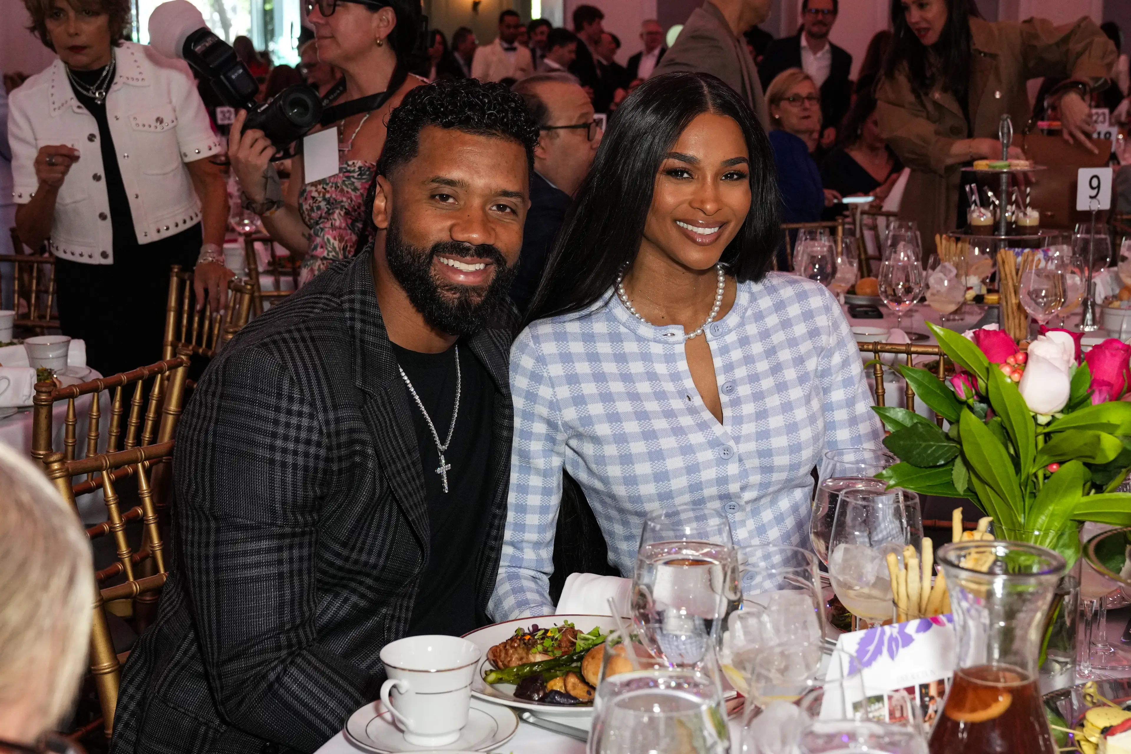 Russell Wilson and Ciara attend the 2026 Outstanding Mother Awards (Getty)