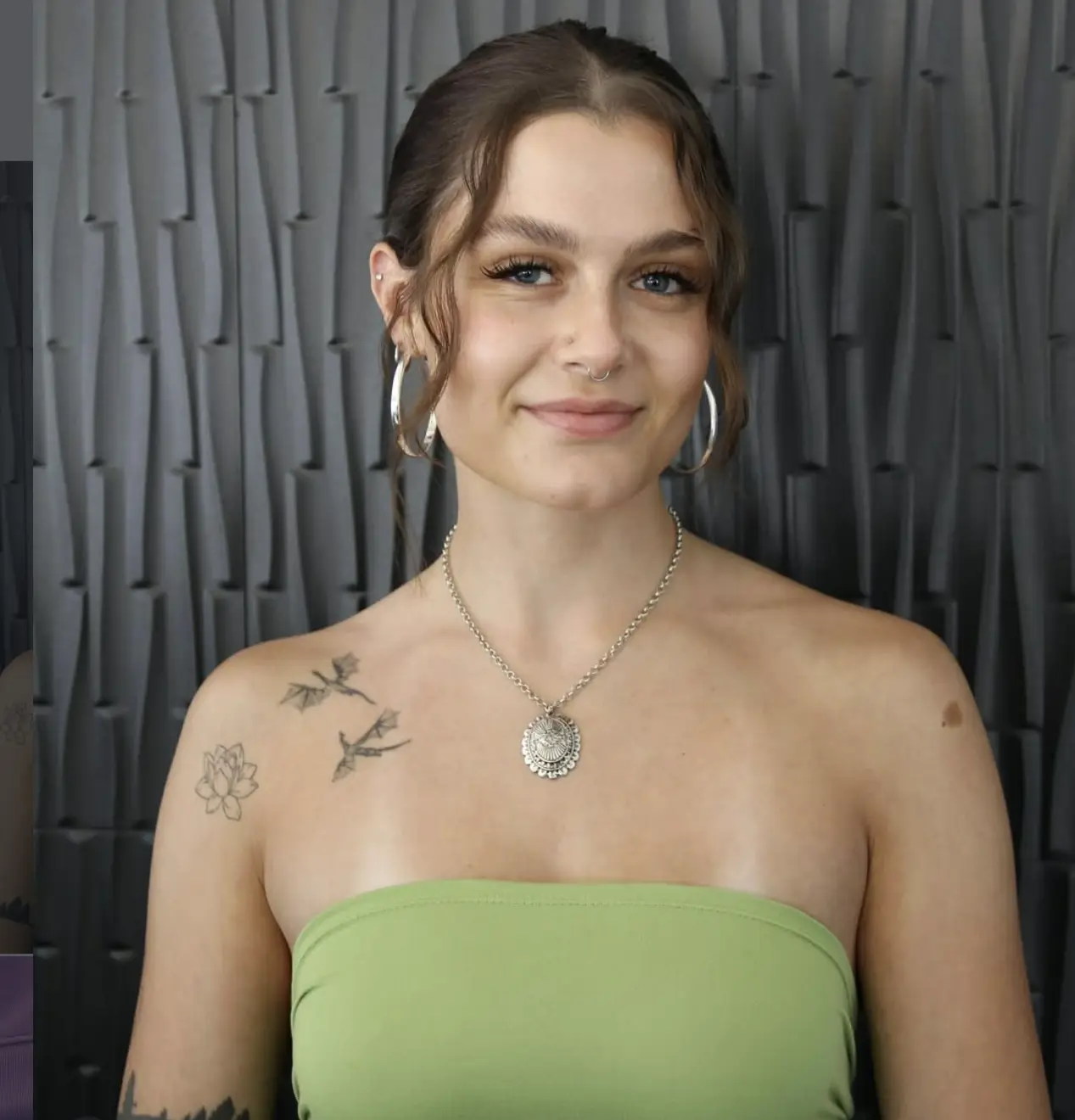 Katelyn Larson is a successful tattoo artist, and has asked fans to stop booking appointments to try and find out more about her relationship (Instagram@katelynrosetattoos)