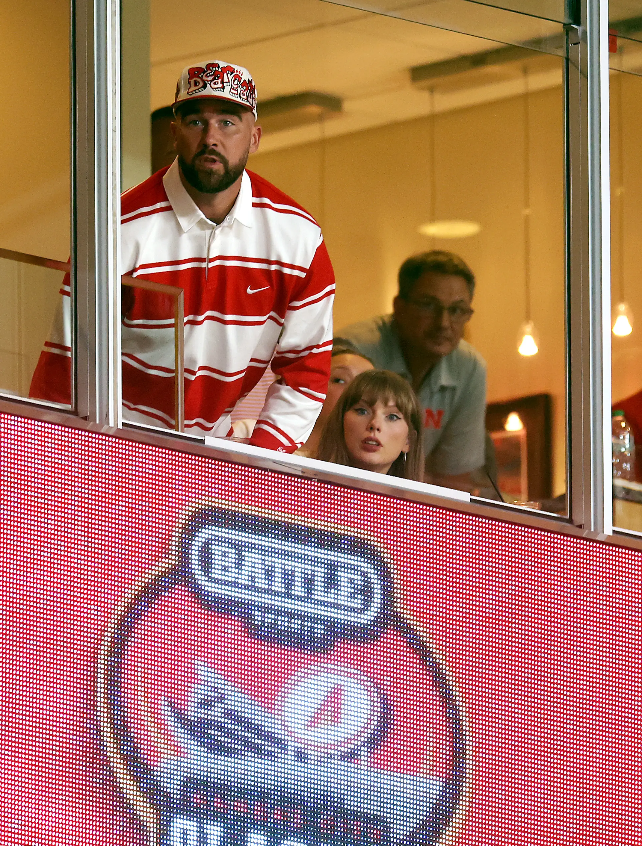 Taylor Swift and Travis Kelce were spotted out and about on Thursday (28 August) at a college football game (Jamie Squire/Getty Images)