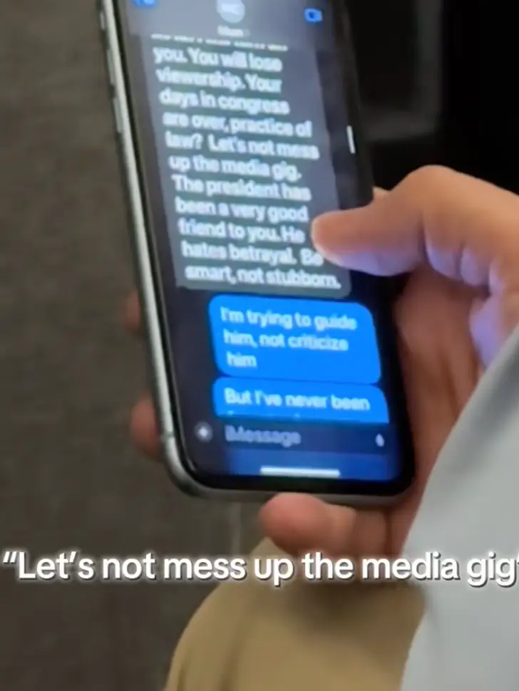 The leaked messages have since gone on viral on social media (TikTok/@tidesofmarch)