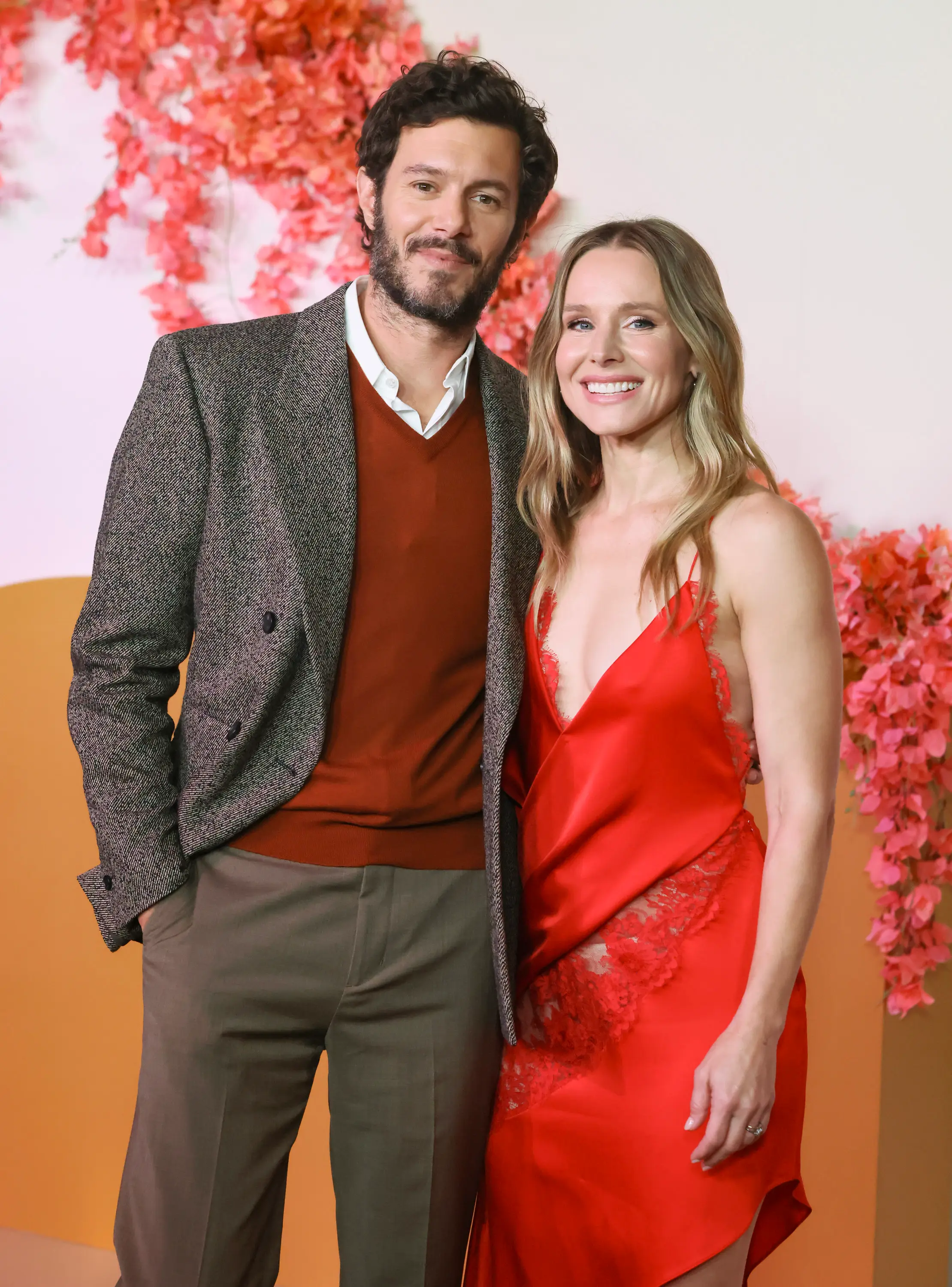 Kristen Bell has revealed what her Nobody Wants This co-star, Adam Brody, said to her while filming intimate scenes (Rodin Eckenroth/FilmMagic)