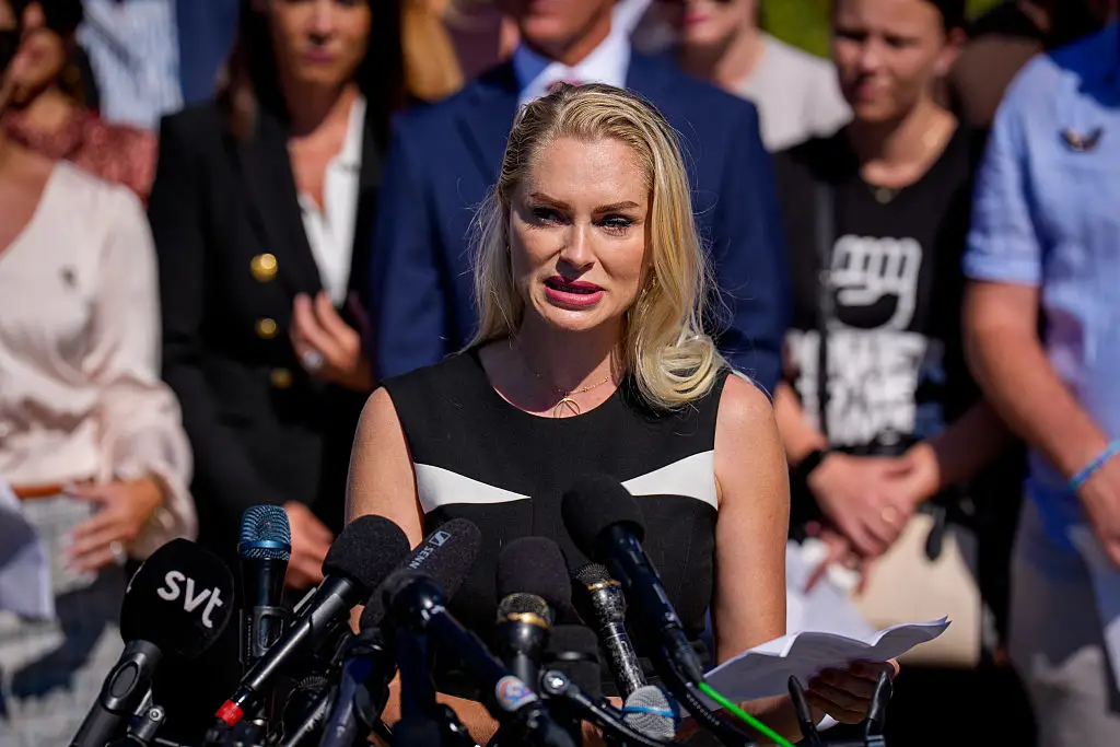 De Georgiou spoke at the US Capitol last year (Andrew Harnik/Getty Images)