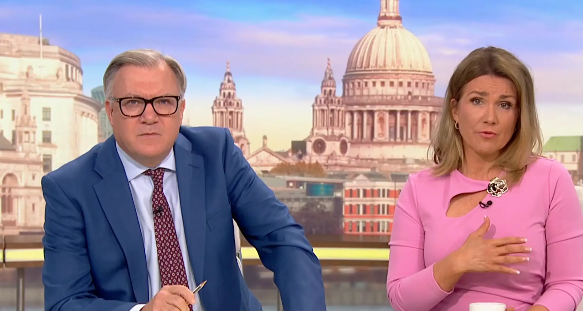The GMB duo appeared deeply unnerved (ITV)
