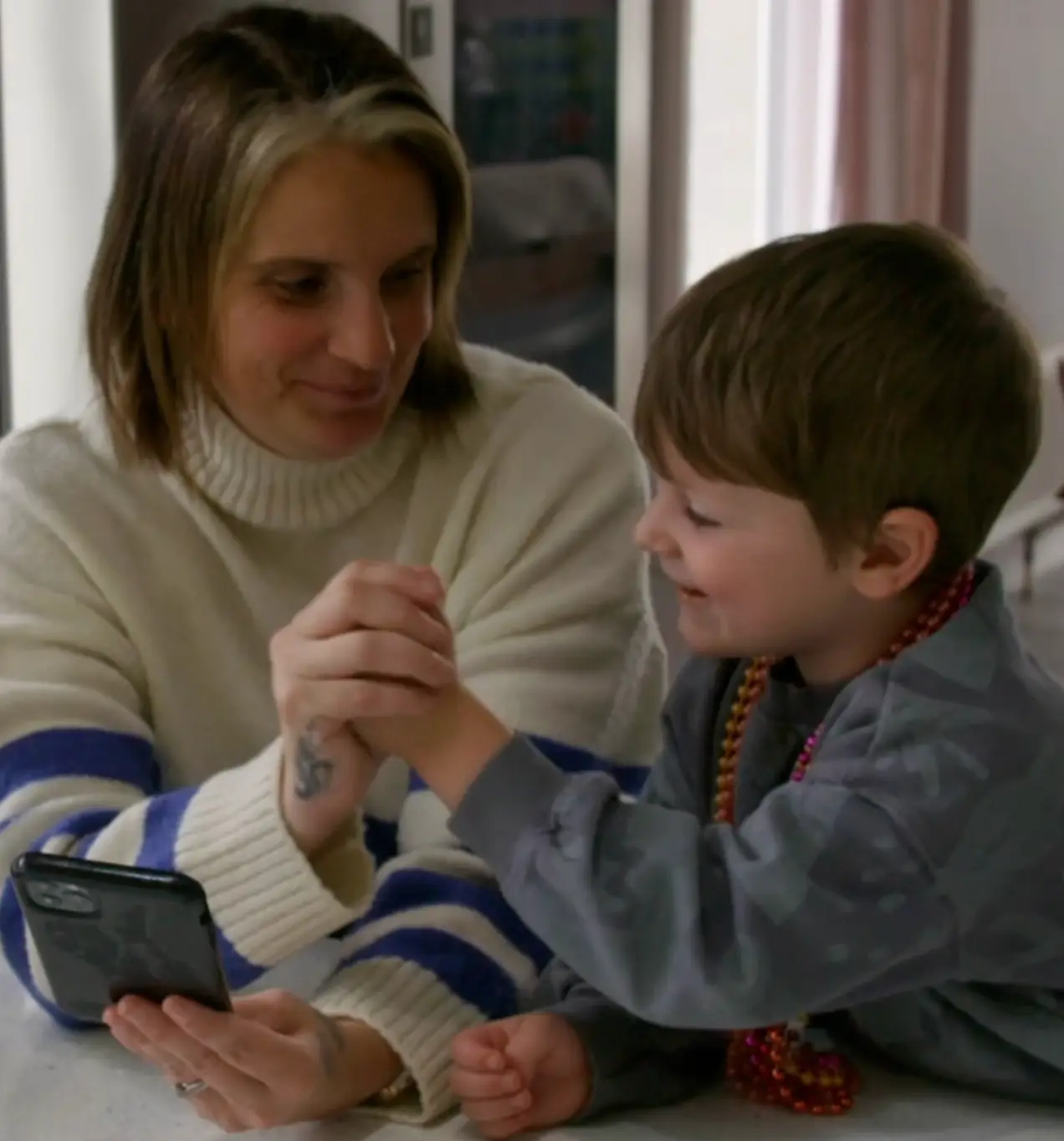 Sue is left rather emotional after Noel expresses his wishes. (Channel 5)