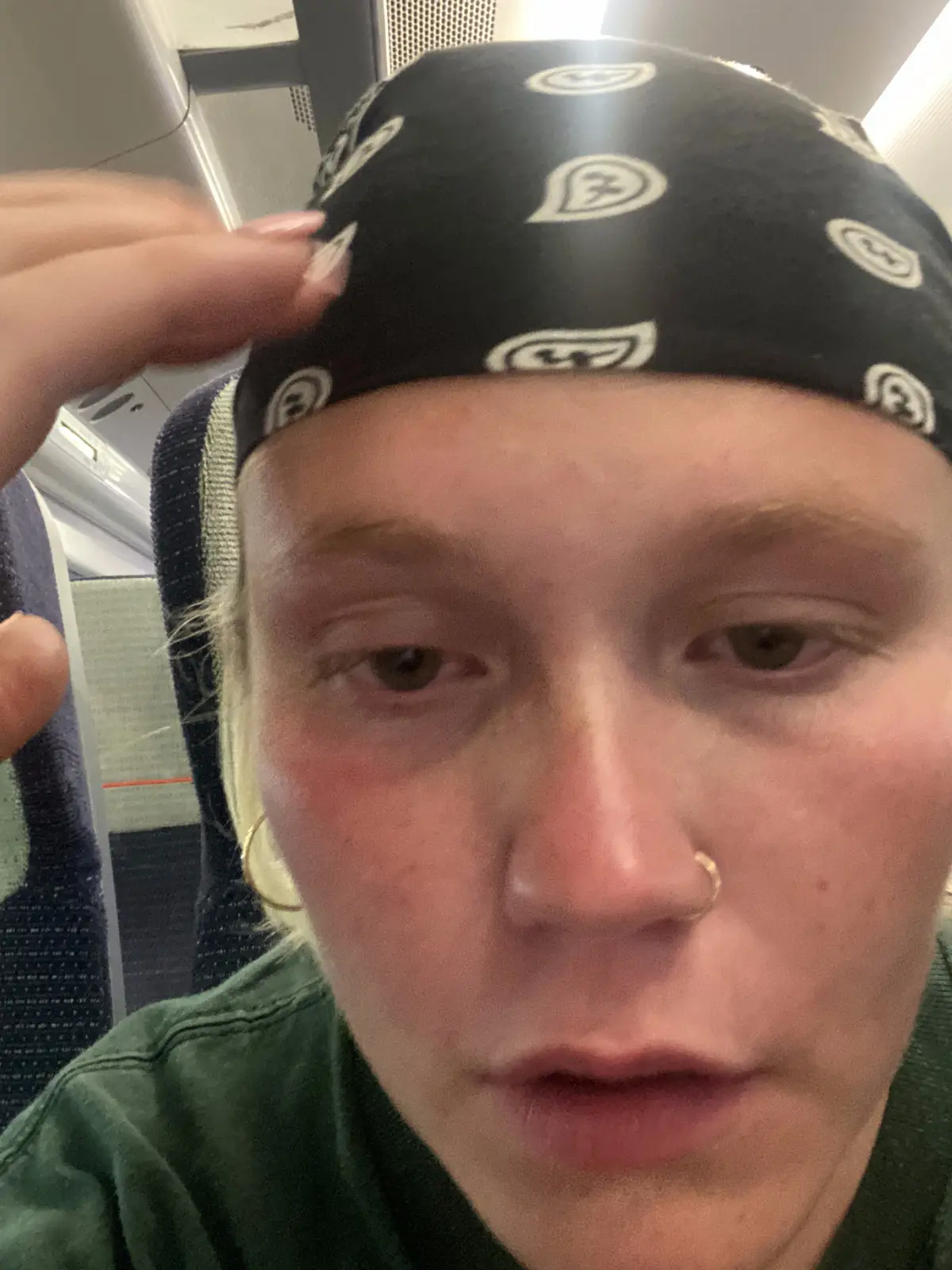 She said she 'burst into tears' after the flight (Tyla)