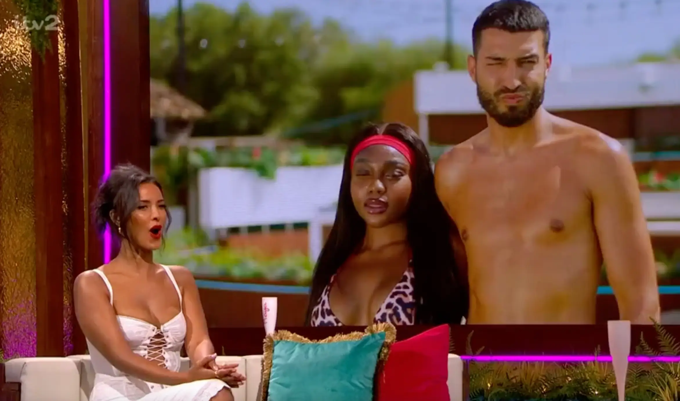 Host Maya Jama appeared shocked by her comments.