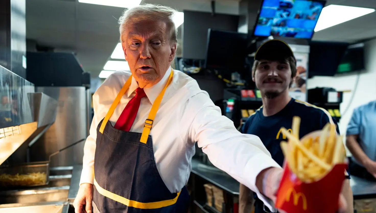 Trump previously served fast food during his 2024 Presidential Campaign (Doug Mills-Pool/Getty Images)